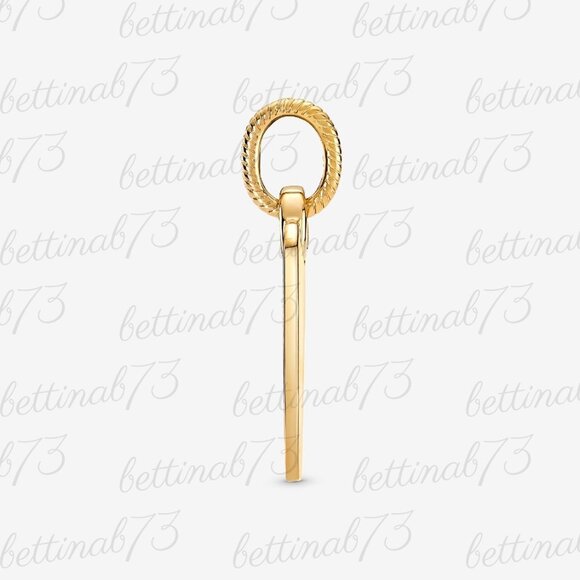 Pandora Engravable Rectangle Tag Pendant - Picture 4 of 6